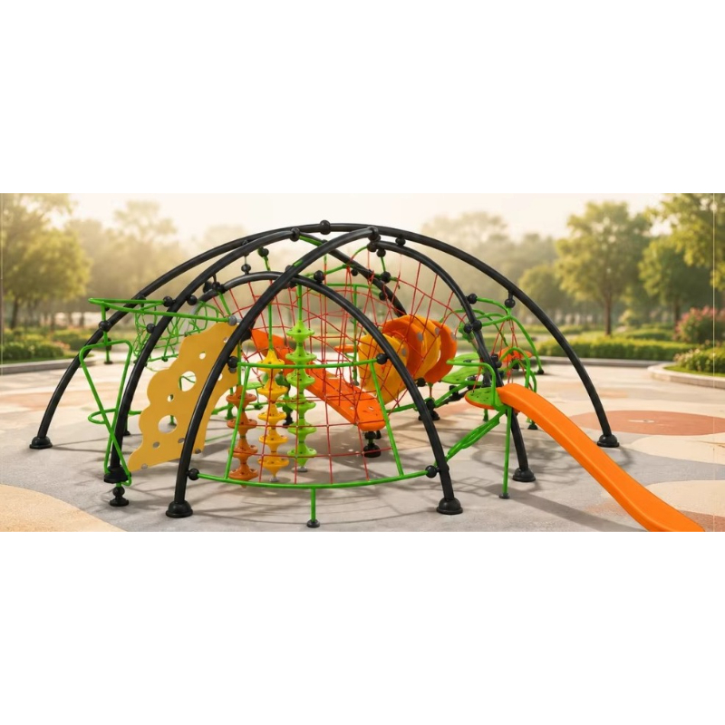 Kids Outdoor Climbing Structure - Climbing Frame, Outdoor Rope Dome, Play