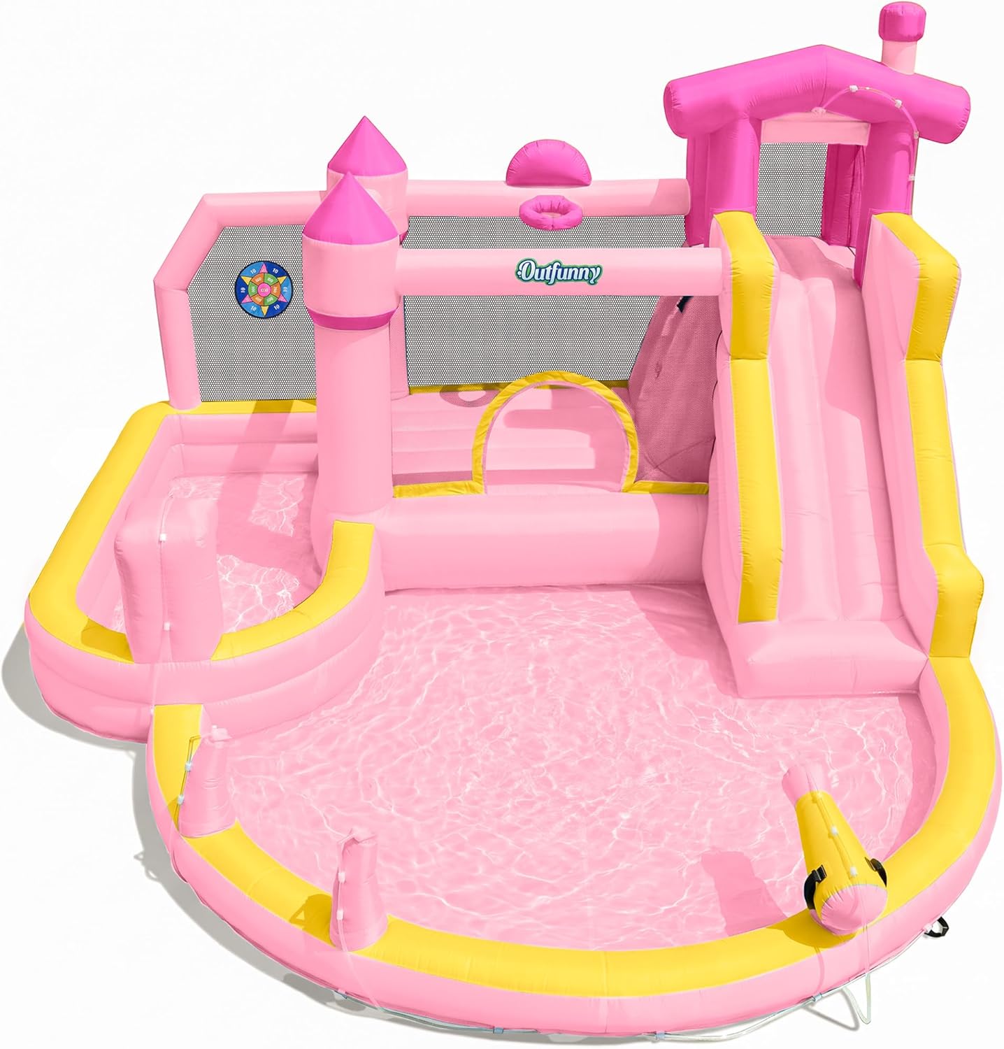 Pink Inflatable Water Slide Bo - đánh giá và giá Kids Outdoor Inflatable Water Slide