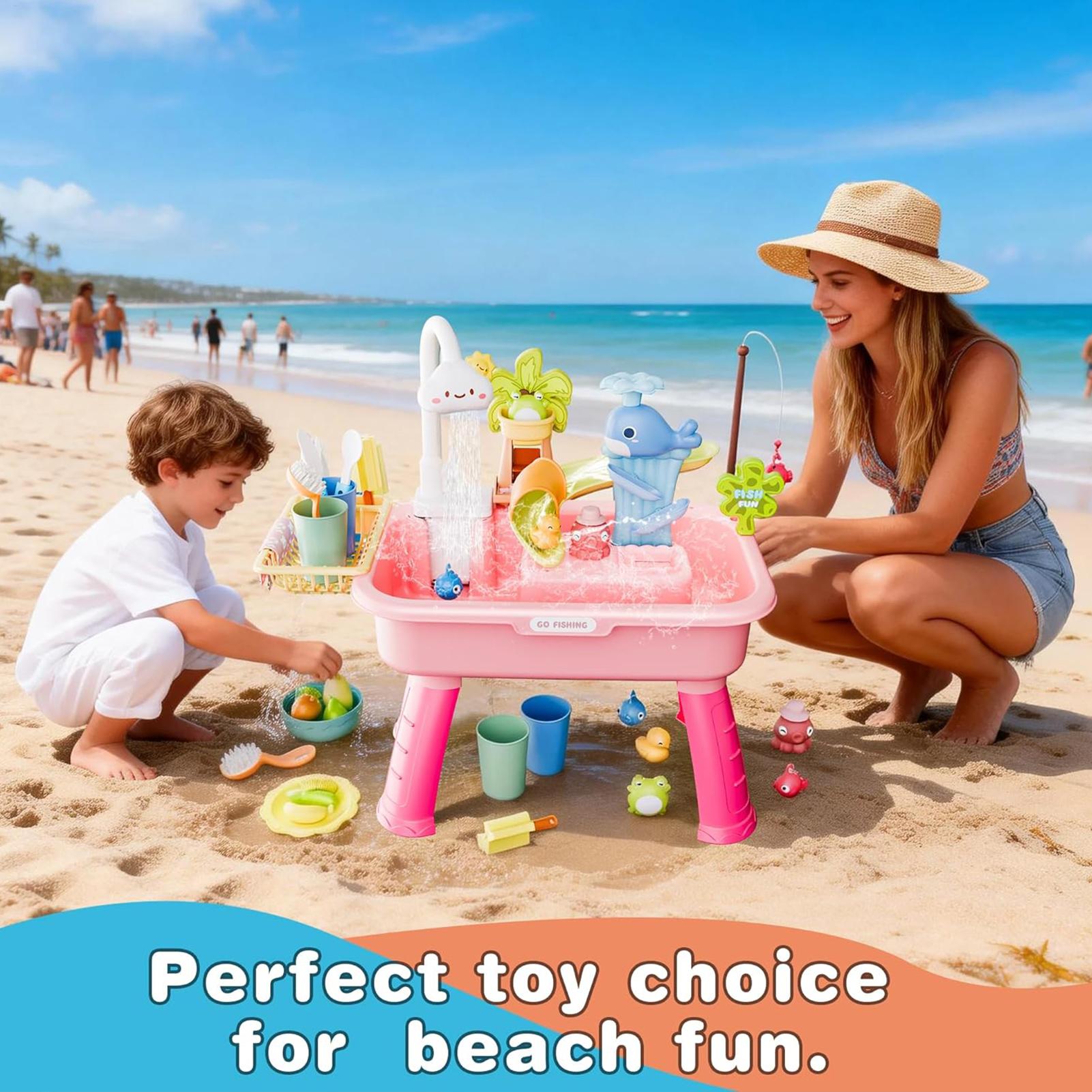 Water Play Table Kitchen Play  - đánh giá và giá Kids Outdoor Sink