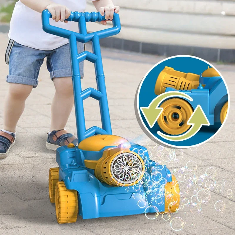 Trolley Bubble Machine Gun Car - đánh giá và giá Kids Outdoor Lawn Mower