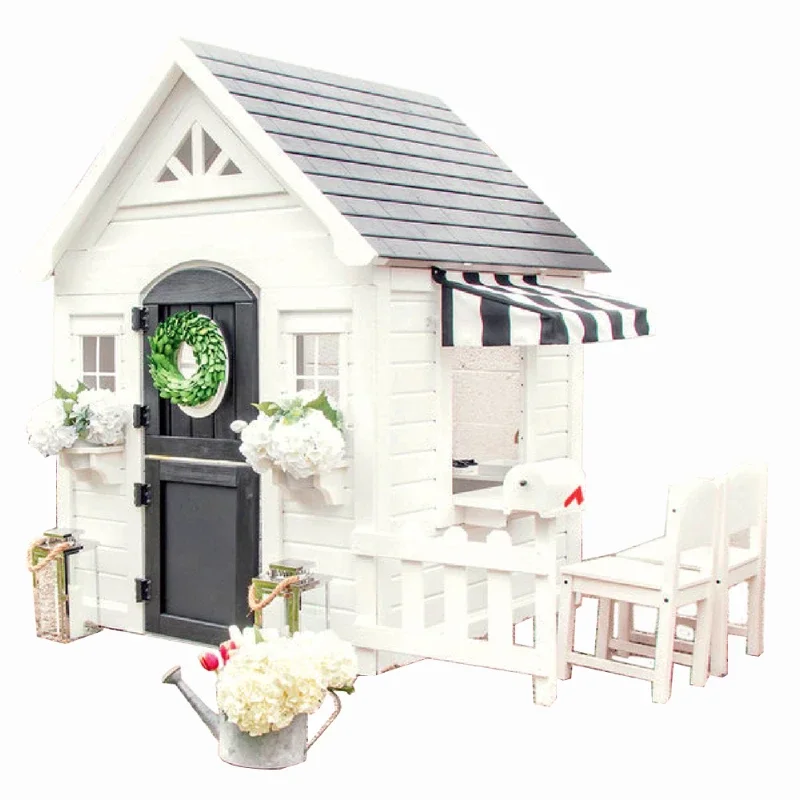 Simple Play house with fence M - đánh giá và giá Kids Outdoor Cubby House