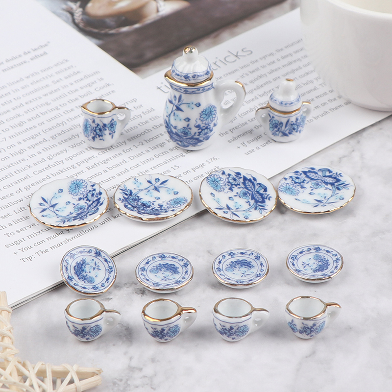 15Pcs 1:12 Miniature Porcelain - đánh giá và giá Kids Outdoor Kitchen Set