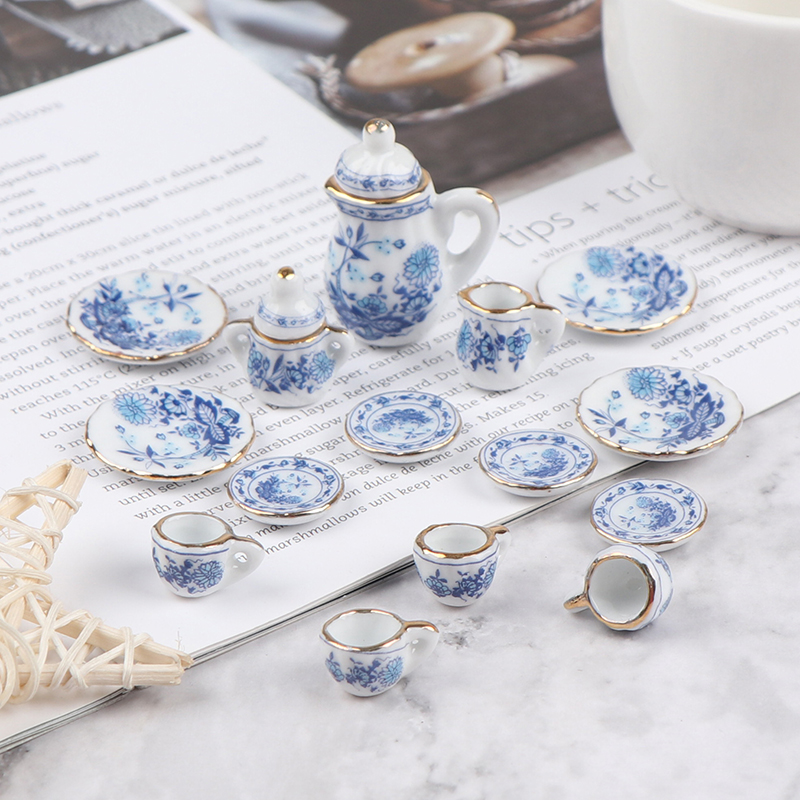 15Pcs 1:12 Miniature Porcelain - đánh giá và giá Kids Outdoor Kitchen Set