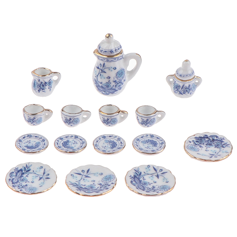 15Pcs 1:12 Miniature Porcelain - đánh giá và giá Kids Outdoor Kitchen Set