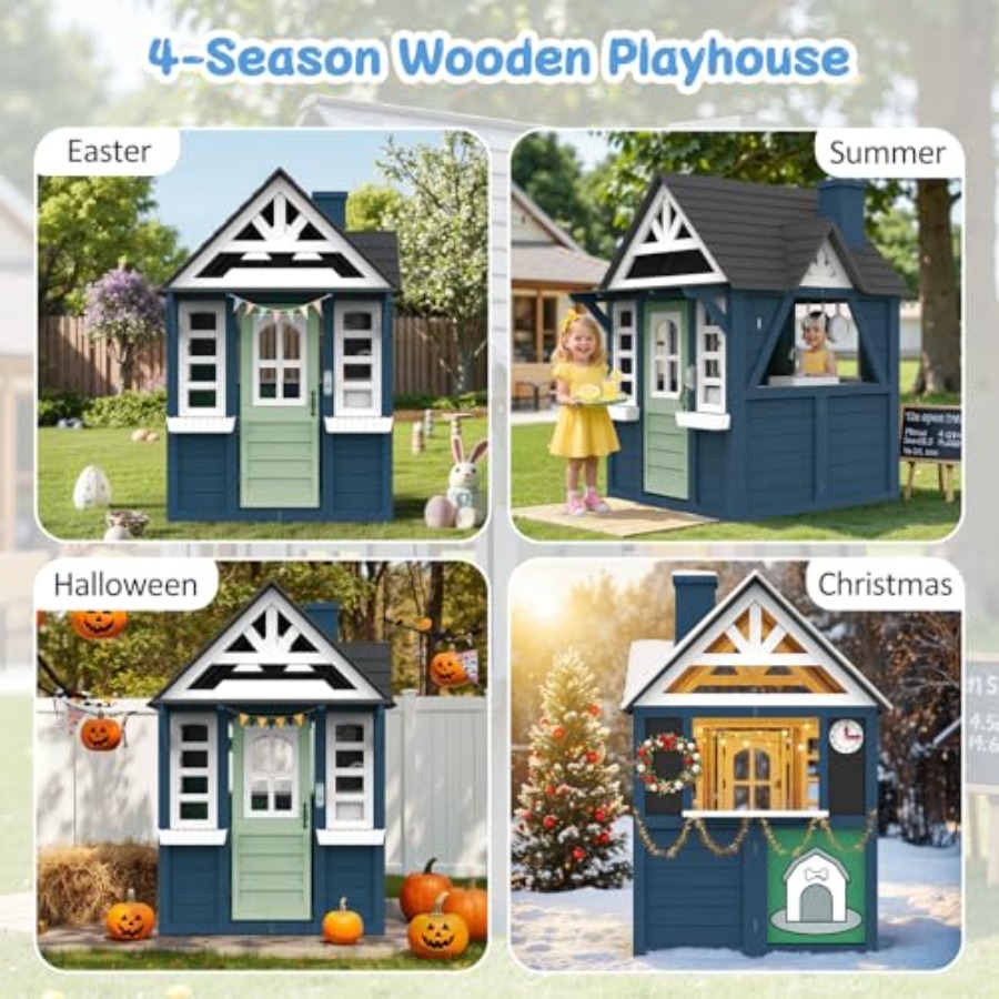 Outdoor kids playhouse: wooden - đánh giá và giá Kids Outdoor Sink
