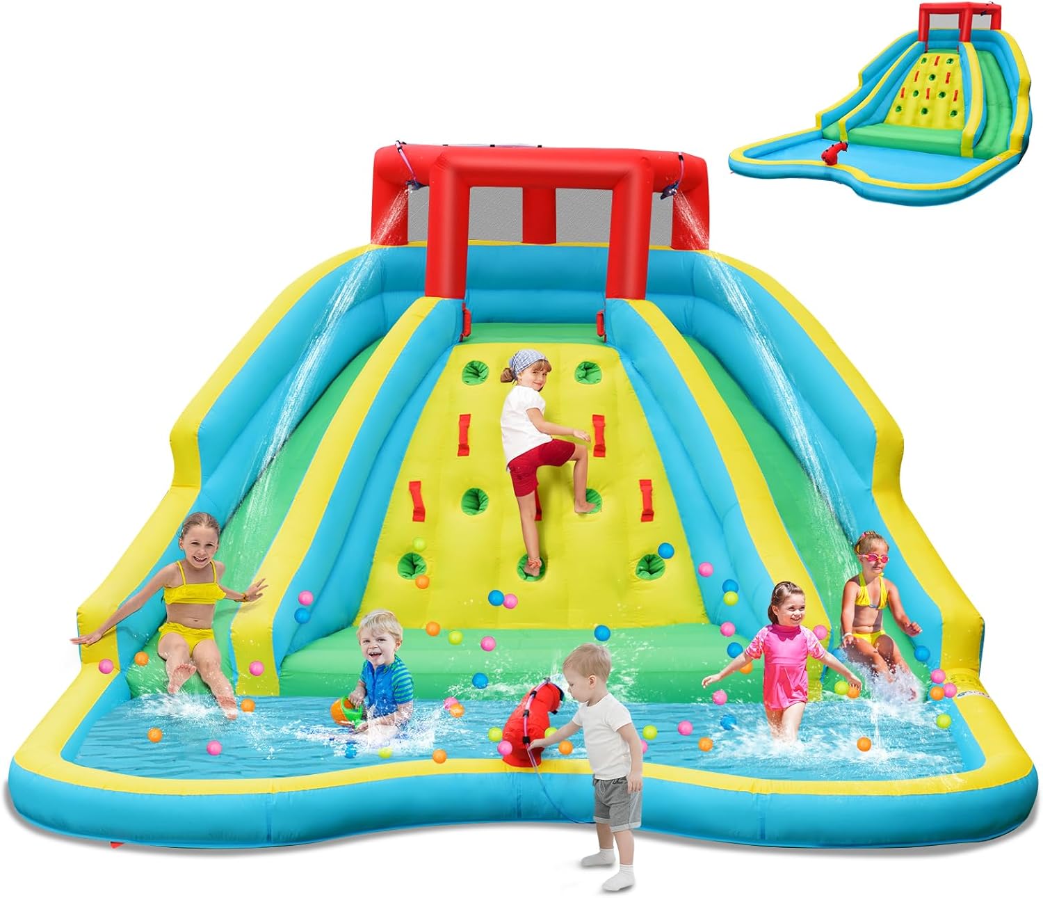 Giant Inflatable Water Slide f - đánh giá và giá Kids Outdoor Inflatable Water Slide