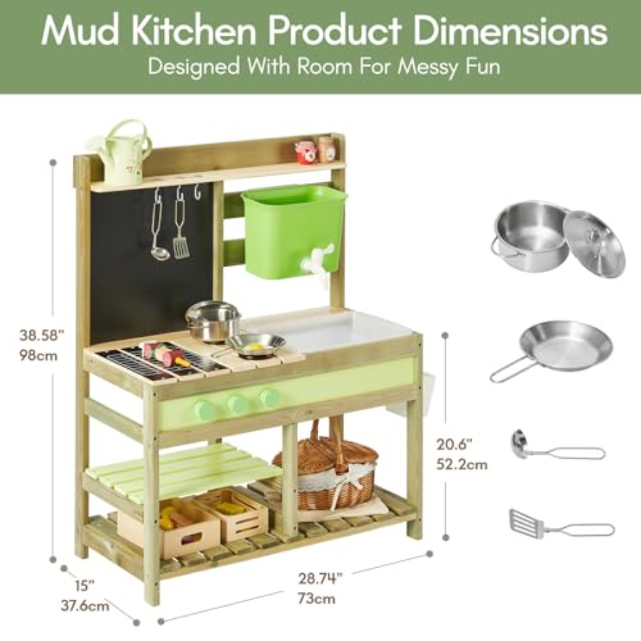 Outdoor mud kitchen for kids:  - đánh giá và giá Kids Outdoor Sink