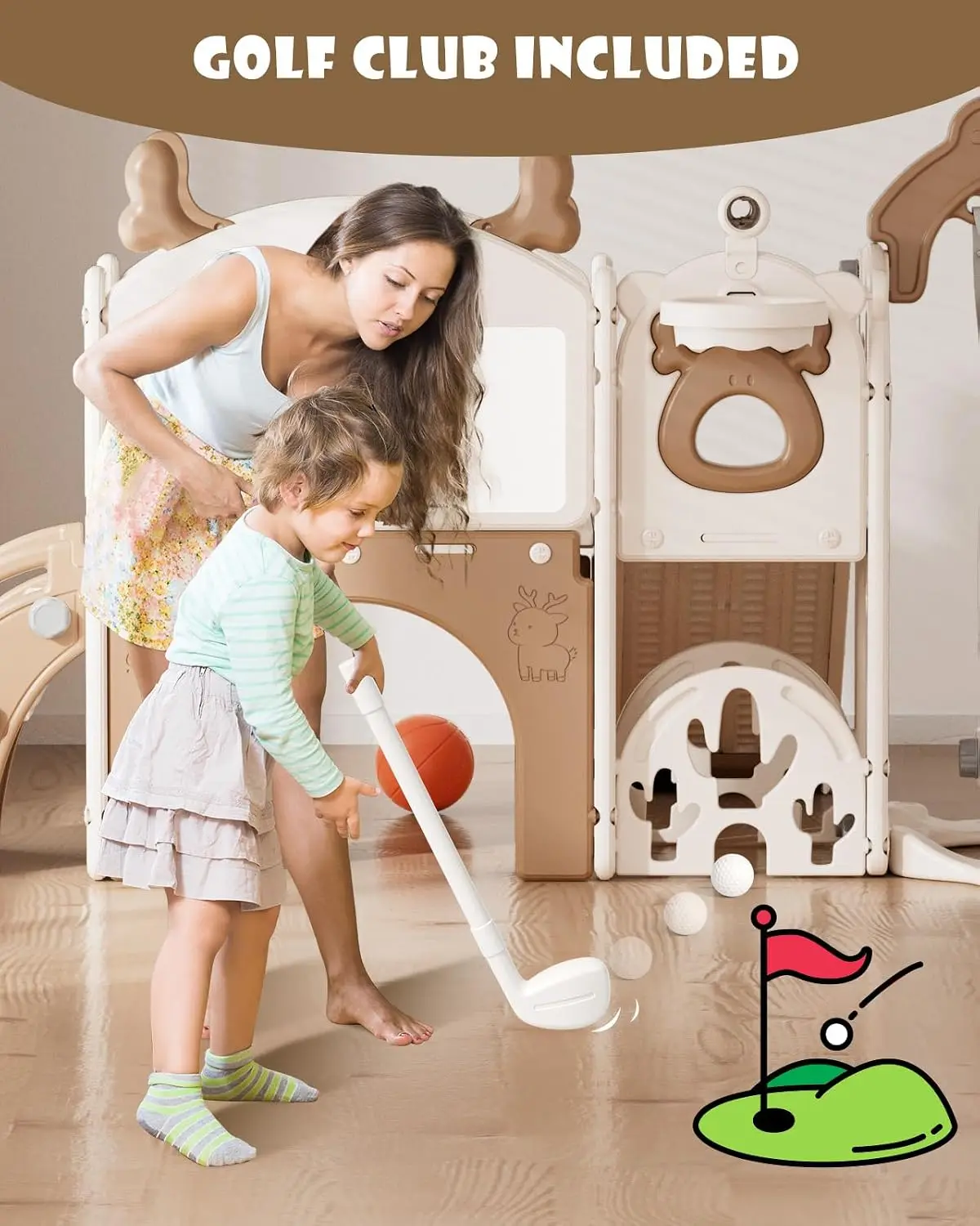 13-in-1 Toddler Slide and Swin - đánh giá và giá Kids Outdoor Swing Set With Slide