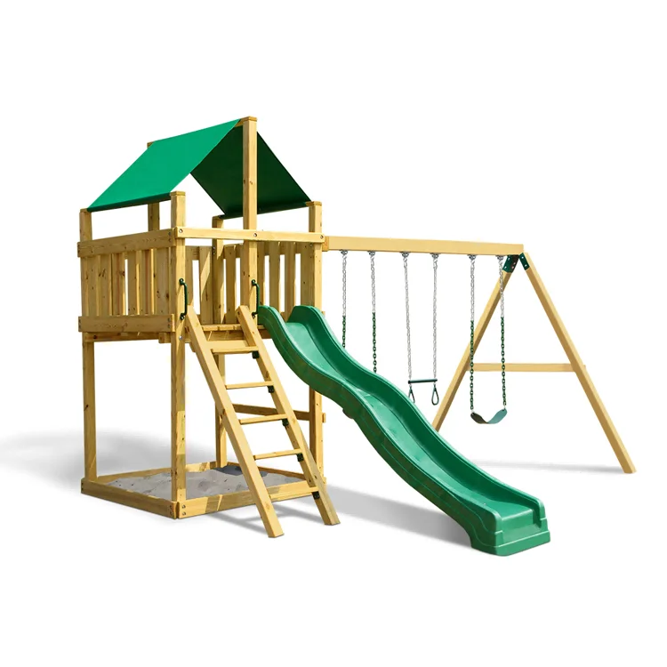 2026 Outdoor Wooden Small Play - đánh giá và giá Kids Outdoor Swing Set With Slide