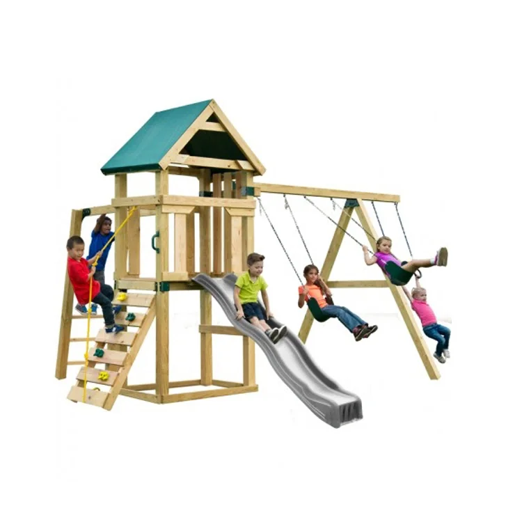 2026 Outdoor Wooden Small Play - đánh giá và giá Kids Outdoor Swing Set With Slide