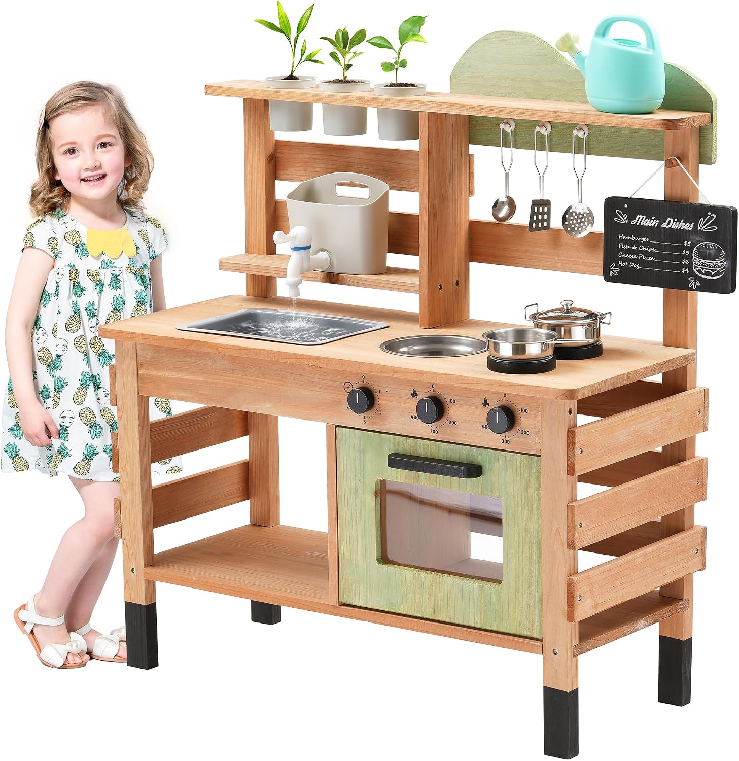 OLLIKIVI Outdoor Play Kitchen  - đánh giá và giá Kids Outdoor Sink