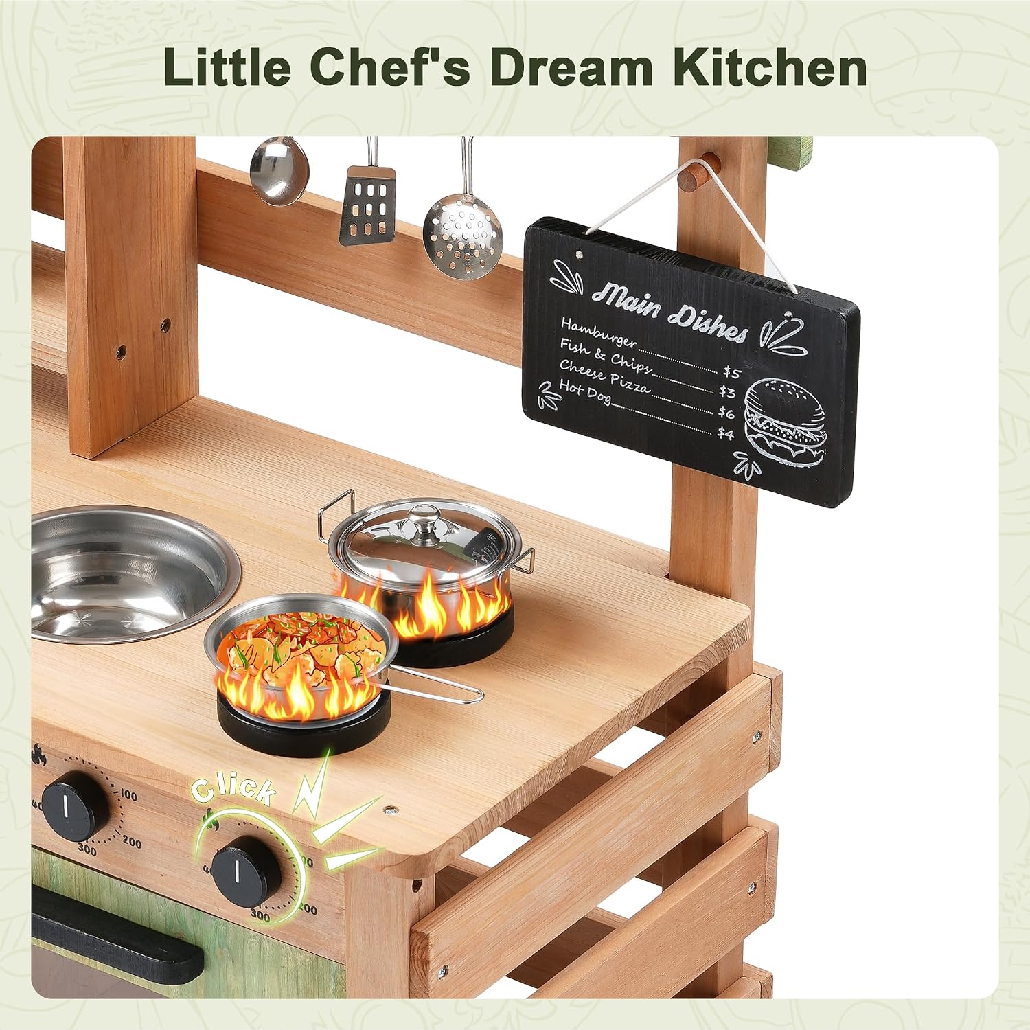 OLLIKIVI Outdoor Play Kitchen  - đánh giá và giá Kids Outdoor Sink