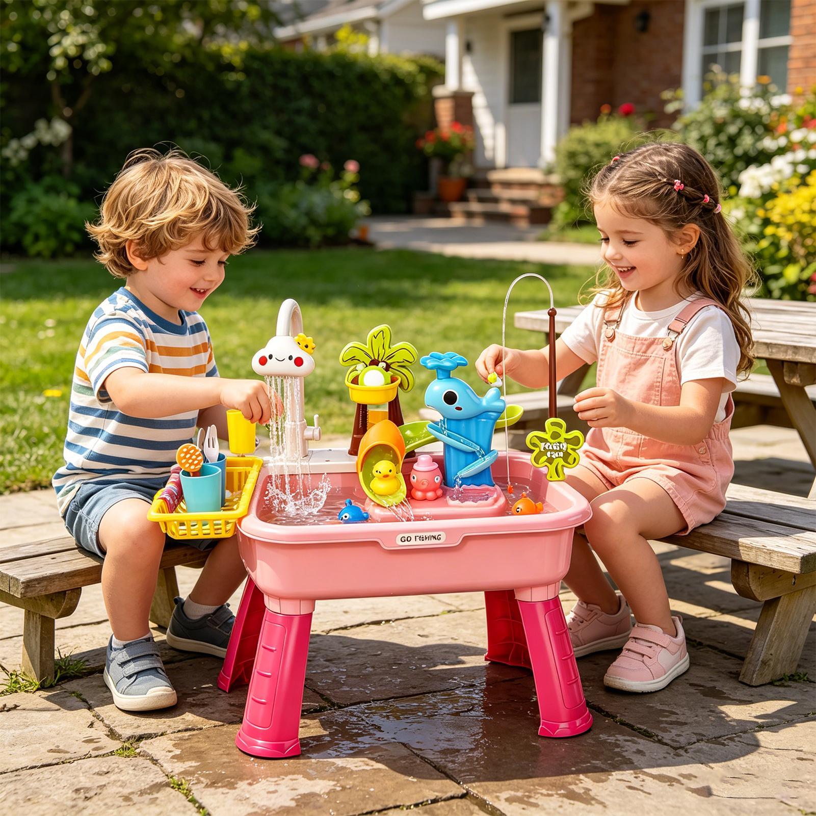 Kids Electric Play Sink with R - đánh giá và giá Kids Outdoor Kitchen Set