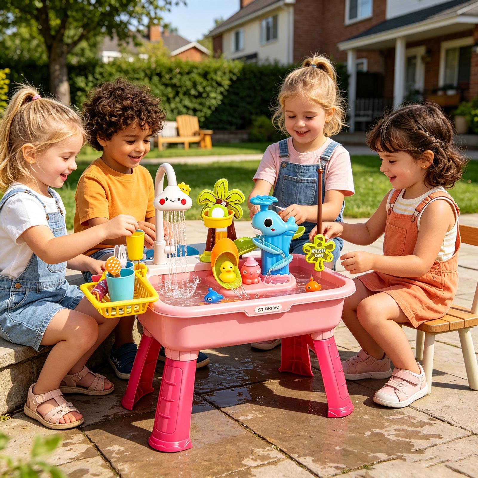 Kids Electric Play Sink with R - đánh giá và giá Kids Outdoor Kitchen Set