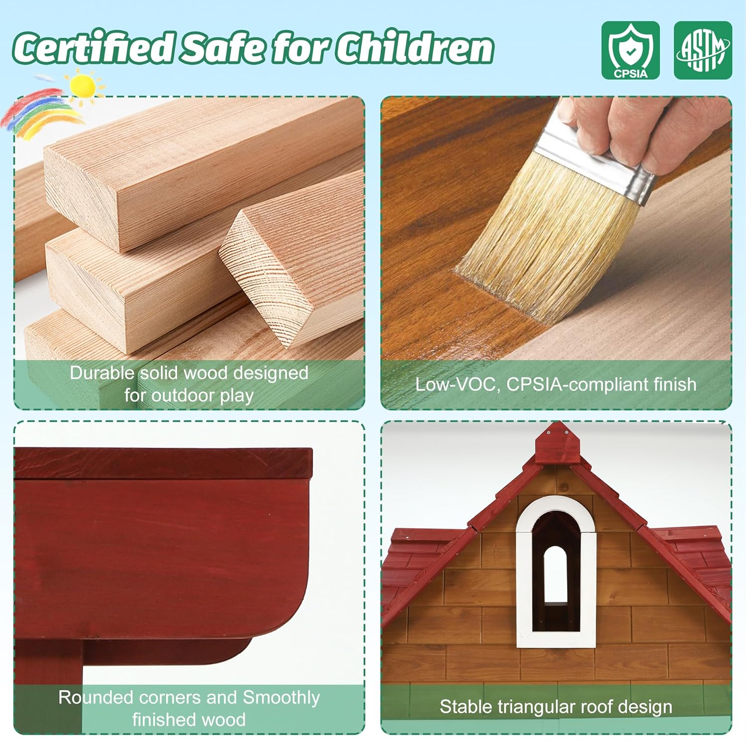 #Outdoor Wooden Kids Playhouse - đánh giá và giá Kids Outdoor Sink